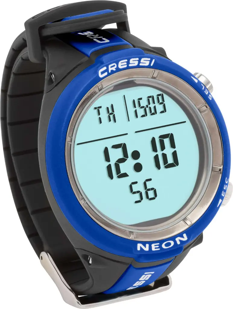 NEON WATCH COMPUTER BLUE
