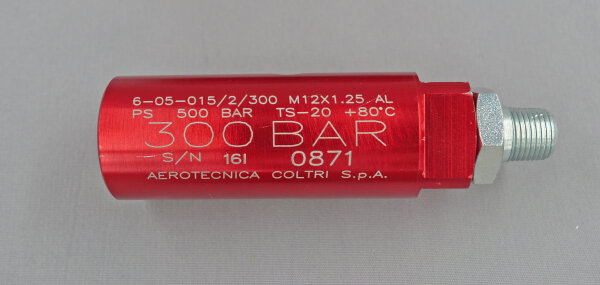 COMPLETE SAFETY VALVE 300 BAR