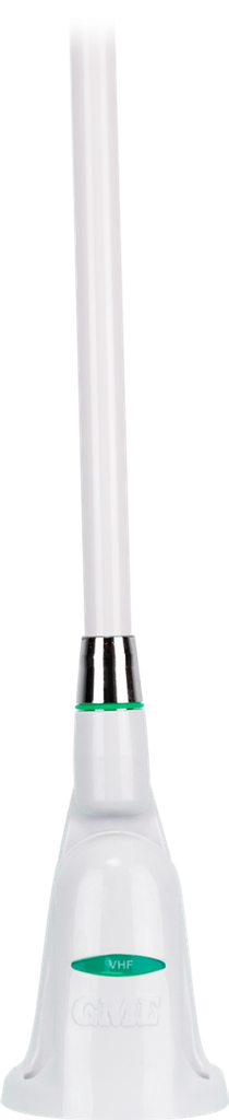 1800mm VHF Antenna, Base, Cable & Plug - White