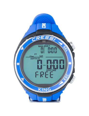 COMPUTER WATCHES Cressi KING WATCH COMPUTER BLUE