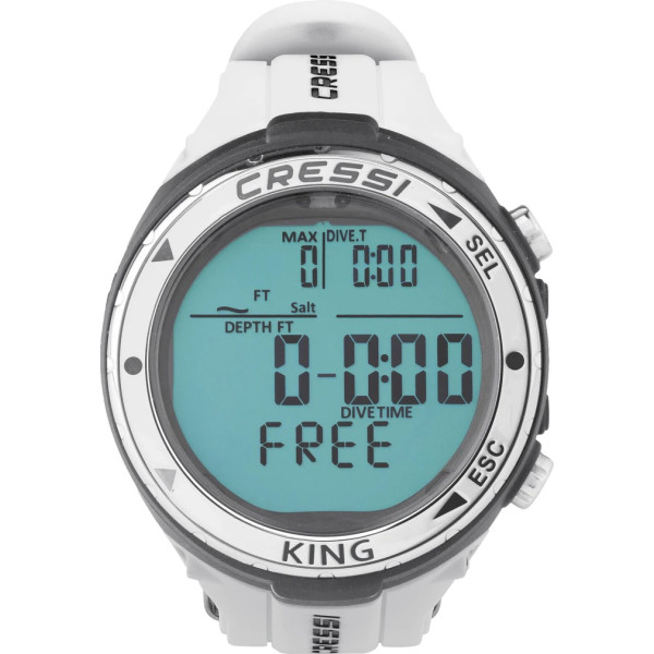 COMPUTER WATCHES Cressi KING WATCH COMPUTER WHITE