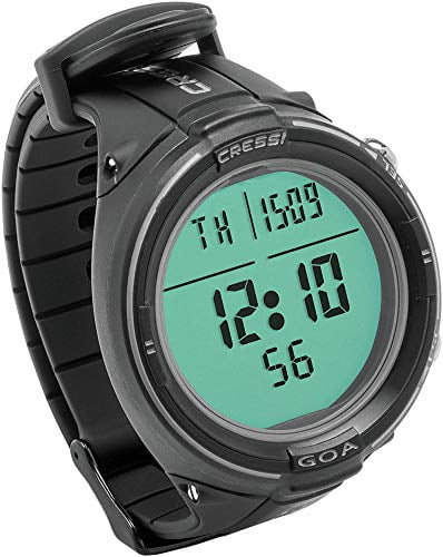 Cressi Goa Dive Watch Computer | 4 Programs – Air/Nitrox, Freediving, Gage | Made in Italy(black/grey) Cressi GOA WATCH COMPUTER WHITE/BLACK