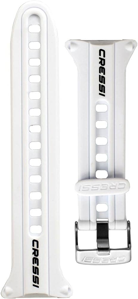 COMPUTER WATCHES ACCESSORIES Cressi GOA WATCHBAND WHITE/BLACK