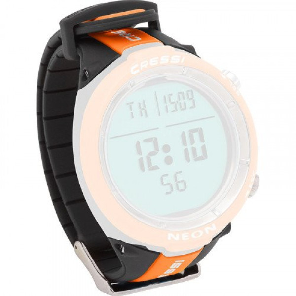 COMPUTER WATCHES ACCESSORIES Cressi NEON WATCHBAND BLACK/ORANGE