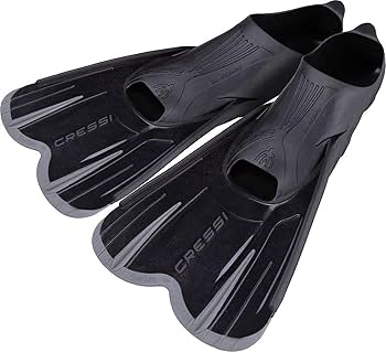 DIVING FINS Cressi AGUA SHORT FINS BLACK/SILVER 39/40(5,5/6,5)