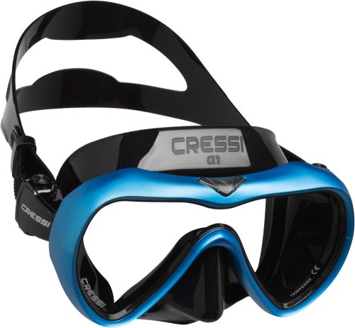 DIVING MASK Cressi A1 MASK BLACK/BLUE CLEAR LENS ANTI FOG