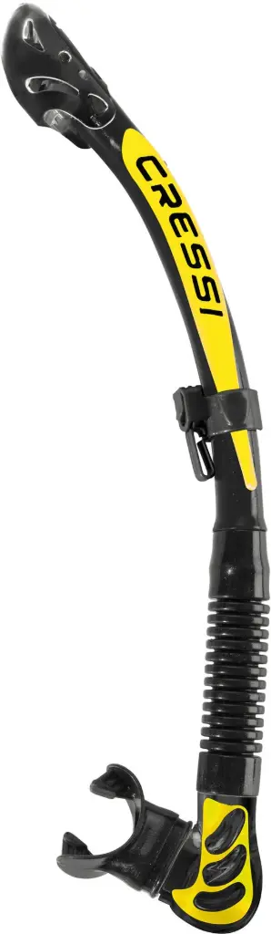 ALPHA ULTRA DRY SNORKEL BLACK/YELLOW - Cressi