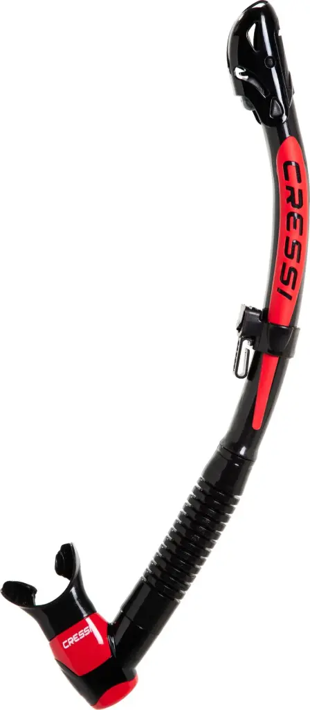 سنوركل غوص ITACA ULTRA DRY SNORKEL أسود/أحمر - كريسي