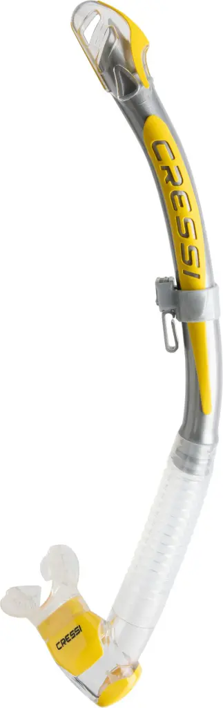CORFU SNORKEL SIL. CLEAR/TUBE SILVER YELLOW - Cressi