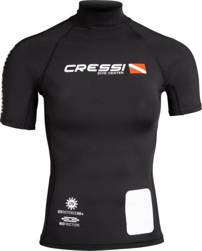 DIVING WET SUIT Cressi DIVE CENTER LADY RASH GUARD SHORT/SL BLACK M/3 (40)