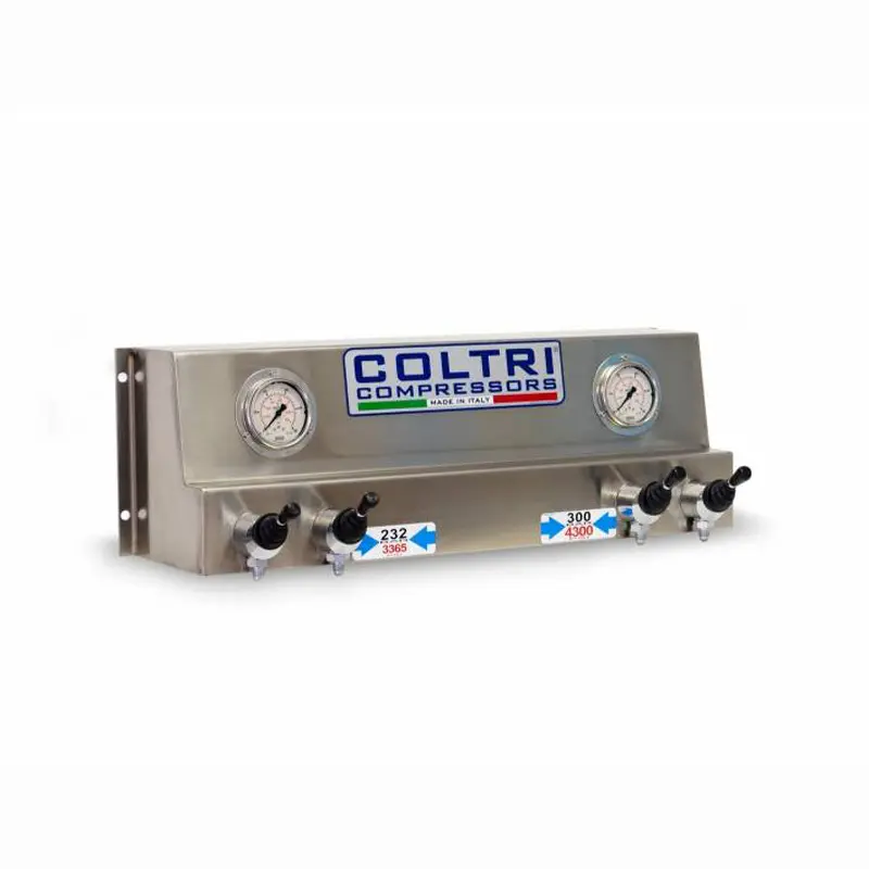Filling Panel W/ Lever Gauges & Pressure Reg. Hoses, Valves