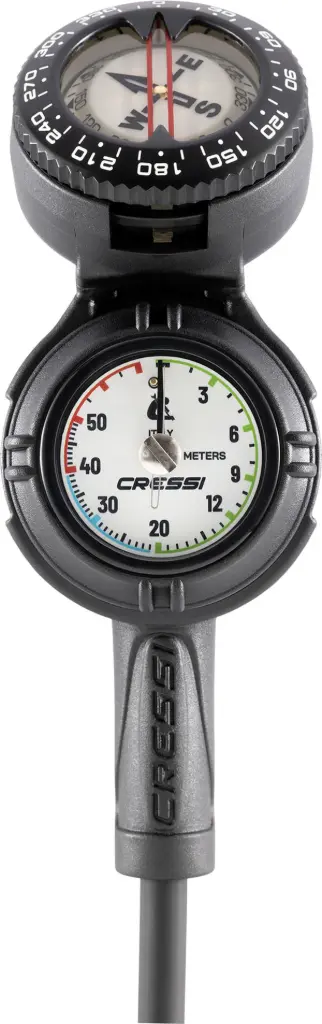 CONSOLE CPD3 PRES.+DEPTH GAUGE VALE 300 C WHITE+COMP. BAR - Cressi