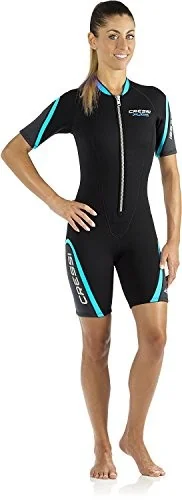 PLAYA LADY SHORTY WETSUIT BLACK/AQUAMARINE 2.5mm S/2