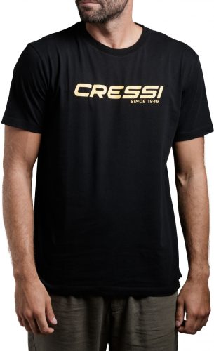 CRESSI T-SHIRT MAN BLACK/YELLOW XL