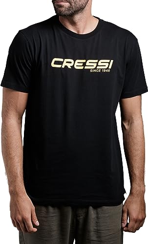 CRESSI T-SHIRT MAN BLACK/YELLOW 3XL