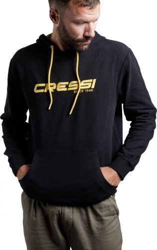 CRESSI HOODIE UNISEX BLACK/YELLOW 3XL