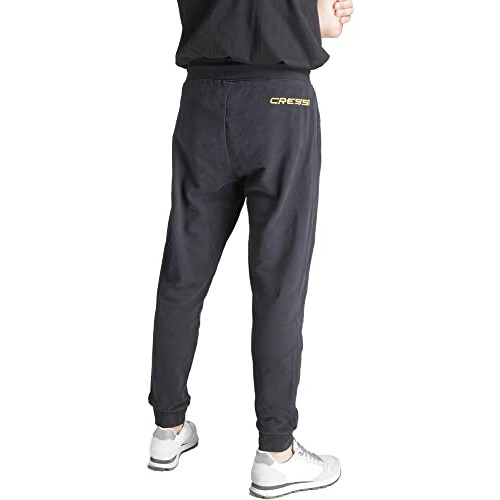 CRESSI SWEATPANTS UNISEX BLACK/YELLOW L