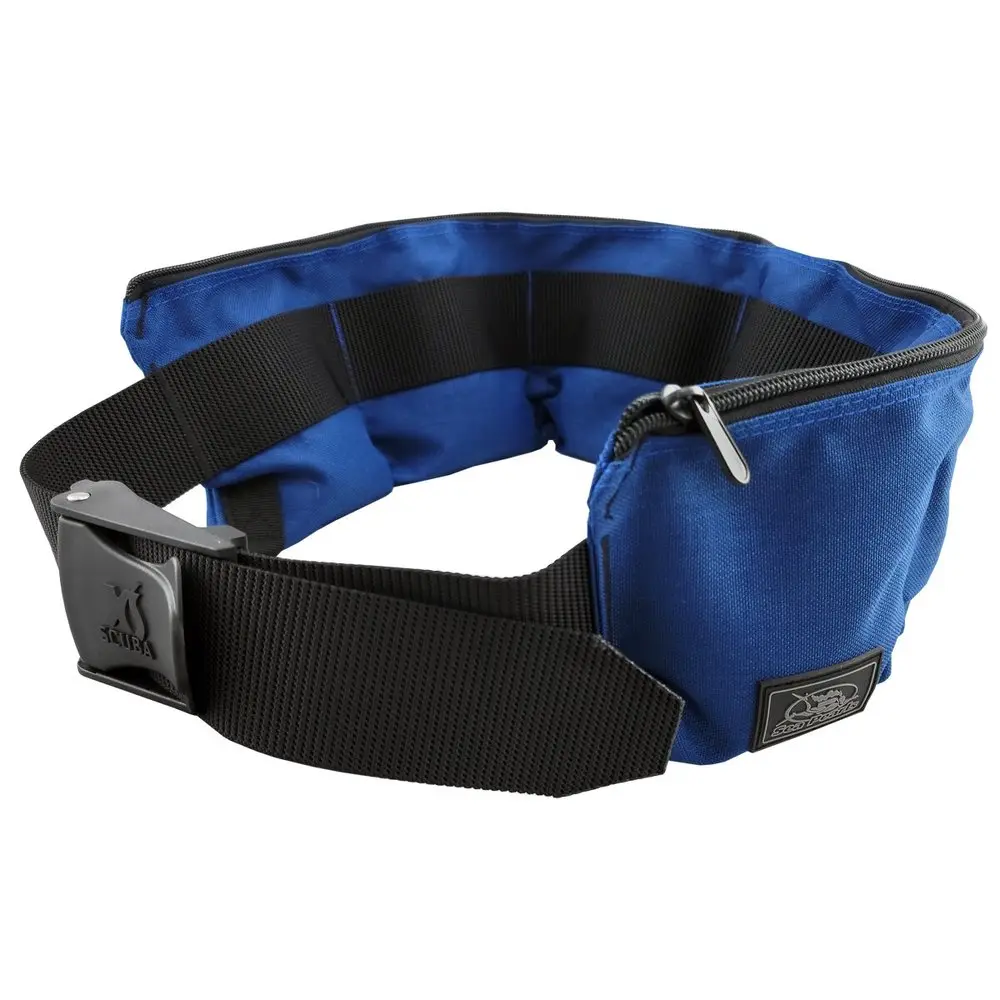 SOFT WEIGHT DIVING BELT 5 POCKET BLUE.