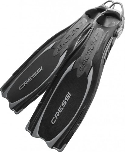 DIVING FINS Cressi REACTION EBS FINS BLACK/SILVER S/M (7/8)