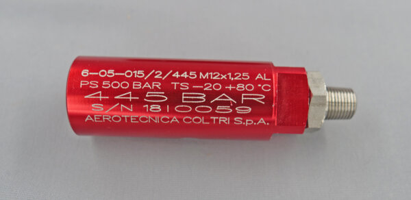 COMPLETE SAFETY VALVE 445 BAR