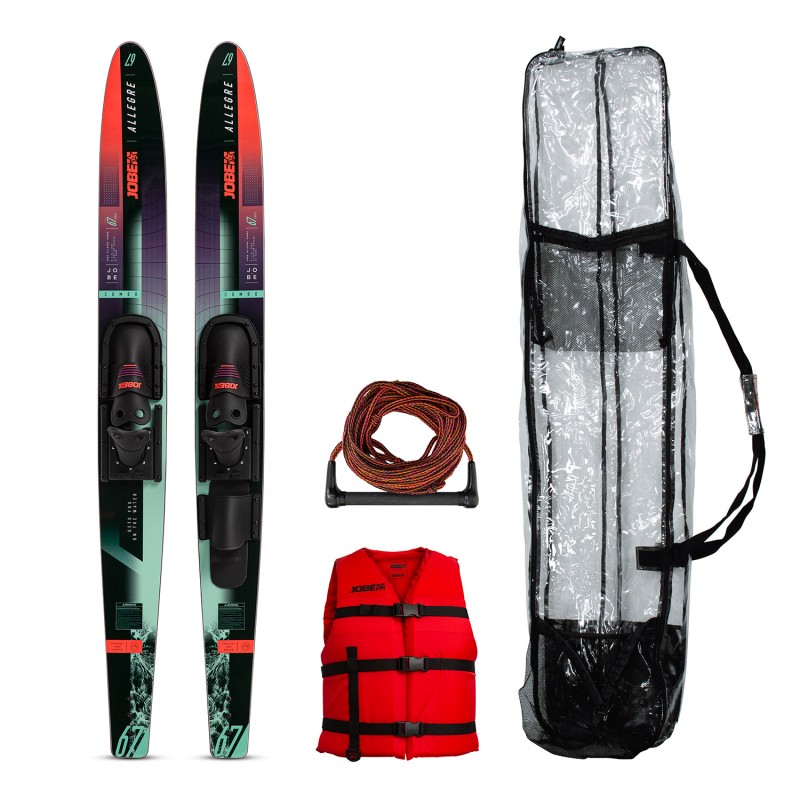 Allegre 67" Combo Skis Red Package