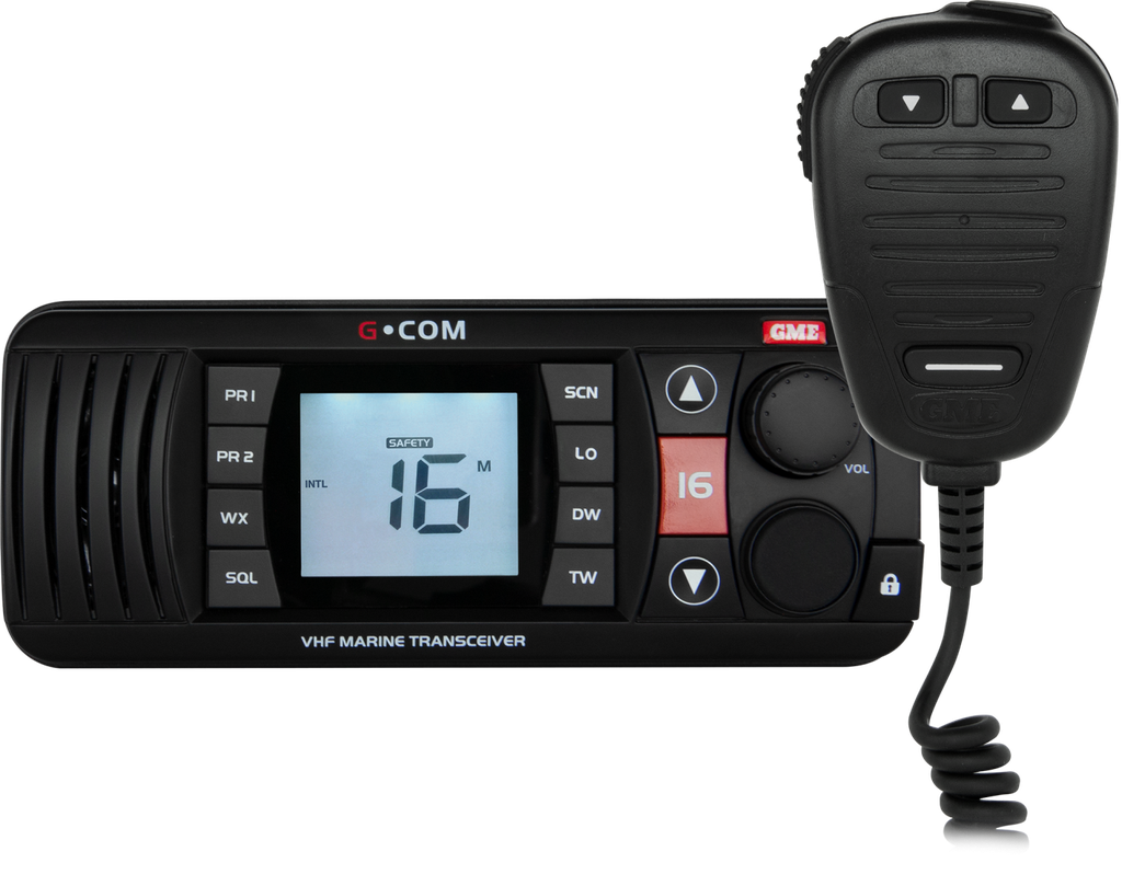 GME VHF MARINE RADIO- Black