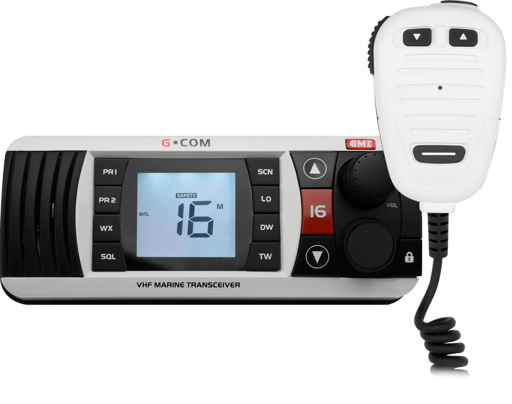 GME VHF Marine Radio - White