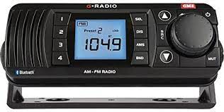 AM/FM IP67 Marine Stereo with Bluetooth - Black
