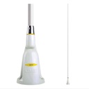 1800mm AM/FM Antenna, Base, Cable & Plug - White