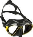 DIVING MASK Cressi AIR MASK SIL BLACKL/FRAME BLACK YELLOW