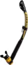 سنوركل غوص ITACA ULTRA DRY SNORKEL BLACK/GOLD - كريسي