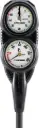 CONSOLE DP2 PRESSURE+DEPTH GAUGE VALE 300 C WHITE M/BAR - Cressi