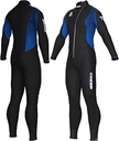MUTA VELVET MONOPEZZO UOMO FD-ZIP NERO/BLU 3mm 2XL/6