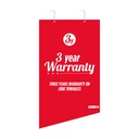 Jobe Warranty Sign