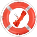 SOLAS Lifebuoy Ring 4.5 kg with 8mmX30mtr Orange Floating Rope