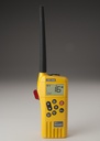 SafeSea V100 GMDSS handheld VHF radio includes a Lithium Polymer rechargeable battery and charging kit
